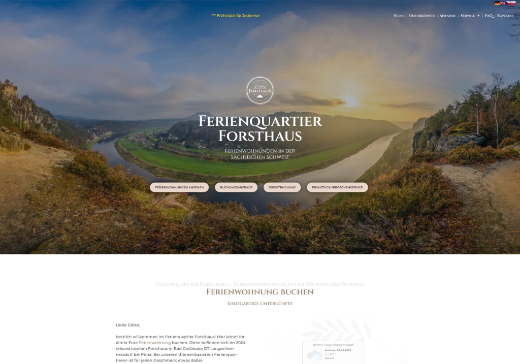 Referenz: Ferienquartier Forsthaus